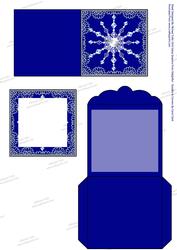 Tags with a Difference - Sparkly Blue Snowflake Mini Shaker