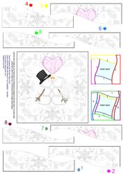 Winter Wedding Wavy Edged Spiral Side Stacker Card