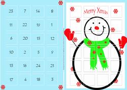 Freddy the Magical Snowman Advent Calender