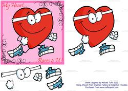 My Heart Races 4 U !! Step by Step Card
