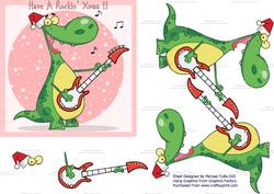 Have a Rockin' Xmas Female Step by Step Card