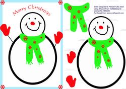 Freddy the Magical Snowman Step by Step Card