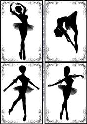 Silhouette Ballerina Toppers