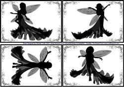 Glamour Fairy Silhouette Toppers