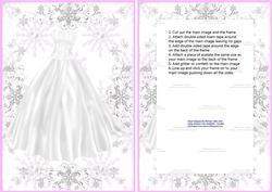 Winter Wonderland Wedding Pink Shaker Card