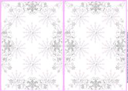 Winter Wonderland Wedding Pink Insert 1