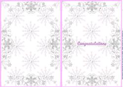Winter Wonderland Wedding Pink Insert 2