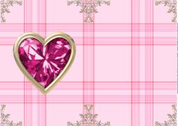 Quartz Birthstone Golden Heart Insert