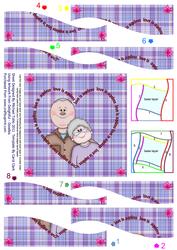 Anniversary Love Wavy Edged Spiral Side Stacker Card
