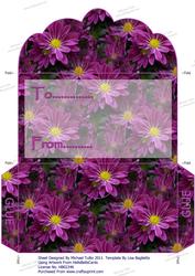 Purple Floral Delight Money Wallet