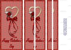 Golden Rose on Valentine's Day Side Stacker Card