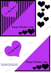 To My Darling Fiancee on Valentine's Day Step by Step Card