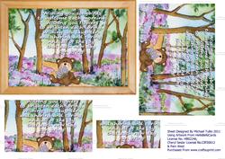 Lavender Field Full of Love Pyramid Card