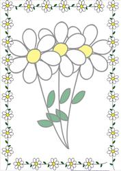 Simple Daisy Background Paper