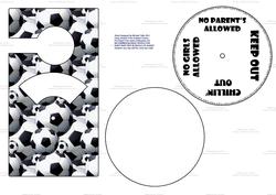 Football Crazy Spinnin' Door Hanger
