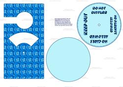 Blue Buttons Galore Spinnin' Door Hanger