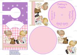 Sleepover in Progress Female Spinnin' Door Hanger