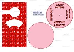 Red Buttons Galore Spinnin' Door Hanger