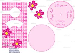 Funky Flowers Spinnin' Door Hanger