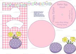 Daffodils & Eggs Easter Spinnin' Door Hanger