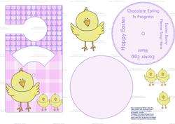 The Chick Family Female Spinnin' Door Hanger