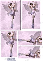 Posing in Pink Fairy Pyramid Card