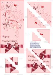 The Beauty of Mother's Day Shell Edged Corner Stacker Card