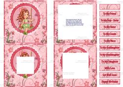 The Flower Swing Inverted Pyramid Card