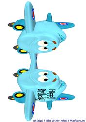 Shaped Plane Birthday Card