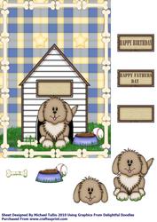 Happy Birthday Dog Step by Step Card