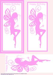 Pink Fairy Silhouette