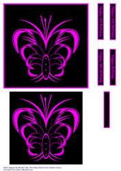 Black & Pink Butterfly