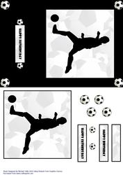 Football Silhouette Card Front