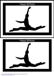 Male Dancing Silhouette