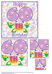 Springtime 60th Birthday Card