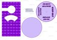 Purple Buttons Galore Spinnin' Door Hanger