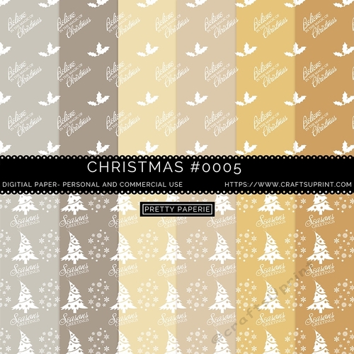 Christmas Seamless Pattern - 12inch x 12inch
