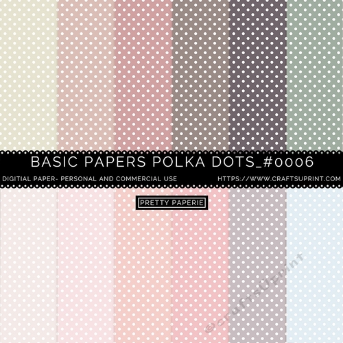 Polka Dot Seamless Pattern - 12inch x 12inch