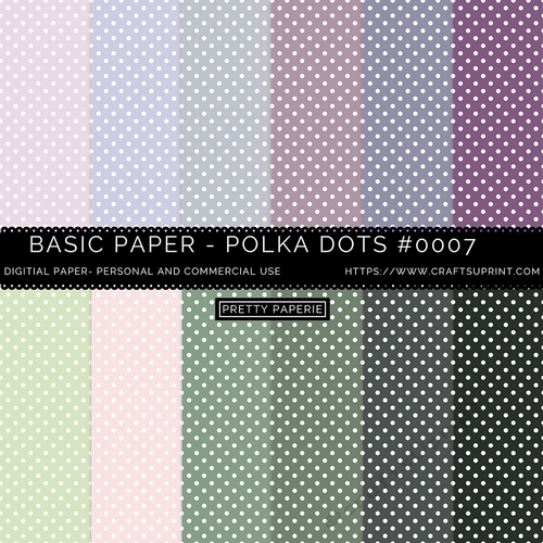 Polka Dot Seamless Pattern - 12inch x 12inch