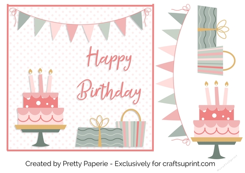 Card Topper - Happy Birthday