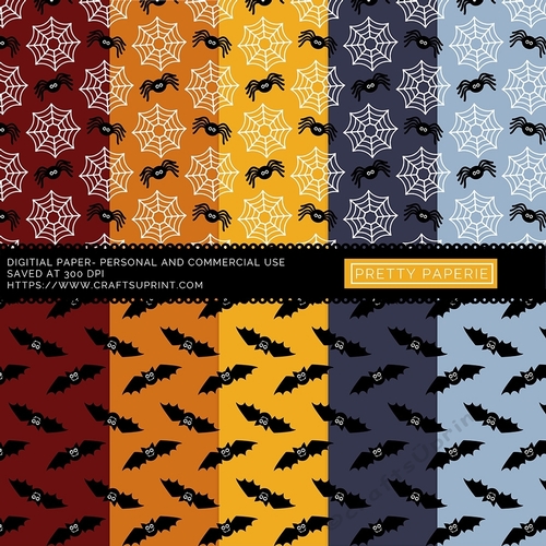 Halloween Seamless Pattern - 12inch x 12inch