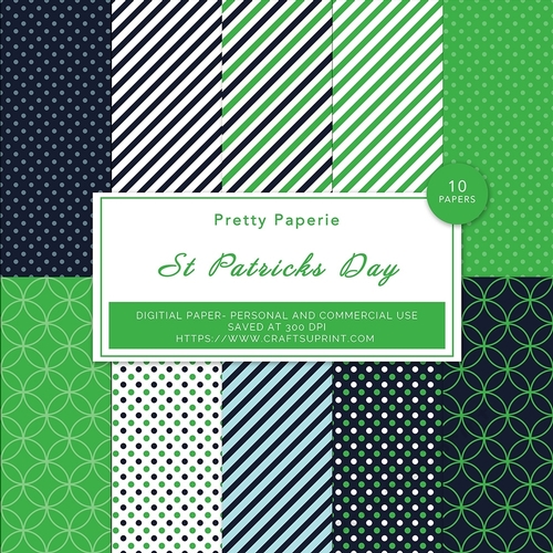 St Patricks Seamless Pattern - A4 - 210mm x 297mm
