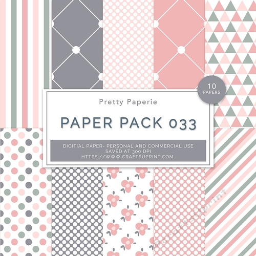 Paper Pack 033 Digital Paper/Backgrounds - 12inch x 12inch