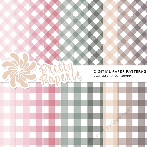 Gingham Seamless Pattern - A4 - 210mm x 297mm