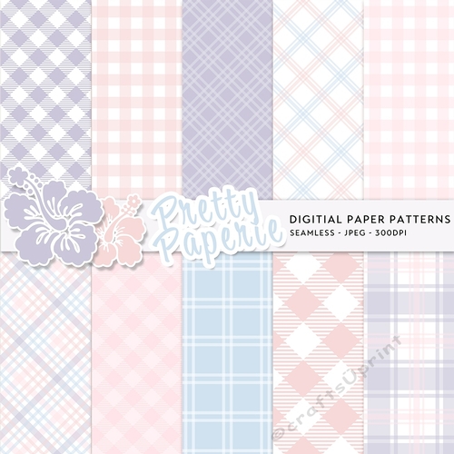 Plaid Seamless Patterns - 12inch x 12inch