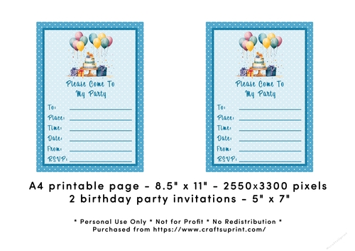 Birthday Party Invitation