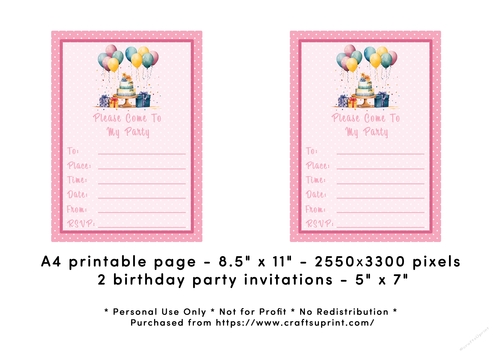 Birthday Party Invitation