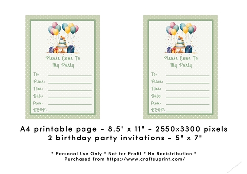 Birthday Party Invitation