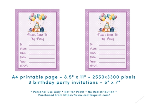 Birthday Party Invitation