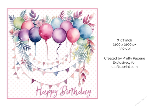Card Topper - Birthday Girl, Lady, Sister, Mum or Friend 